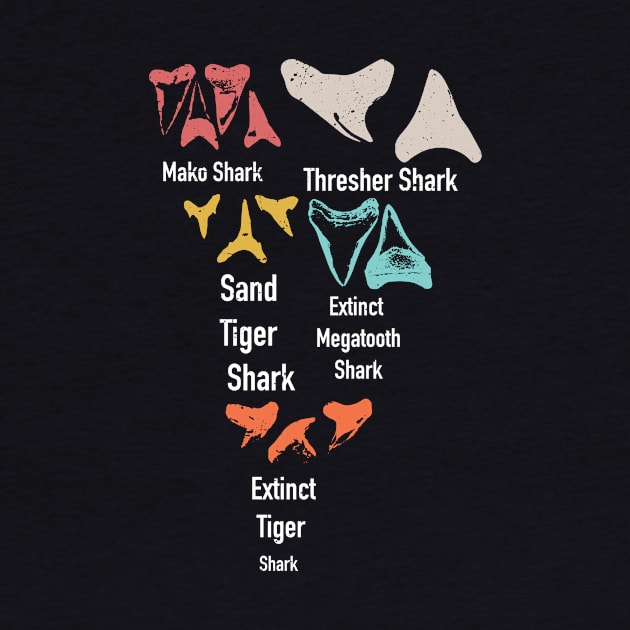 Shark teeth Hunting Identity  / Shark teeth collector design / tooth collecting lover / shark lover by Anodyle